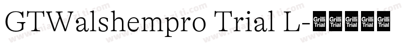 GTWalshempro Trial L字体转换